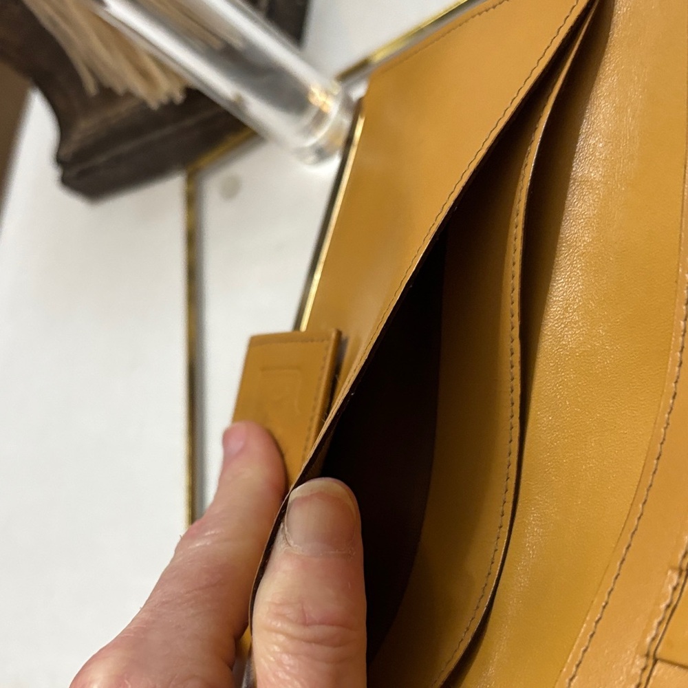 Celine Brown and Tan Monogram Wallet - Picture 9 of 12